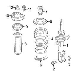 Suspension Strut Mount Bolt